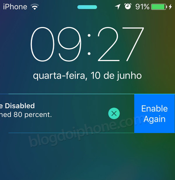 iOS 9 bateria