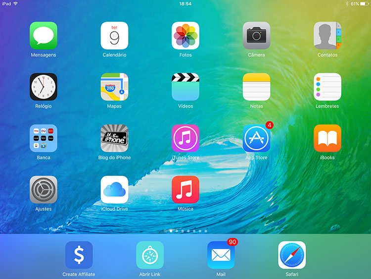 iOS9 home