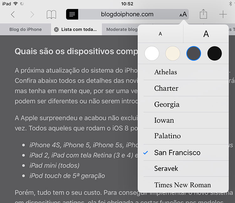 iOS9 leitor