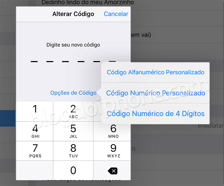 iOS9 senha