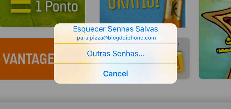 iOS9 senhas