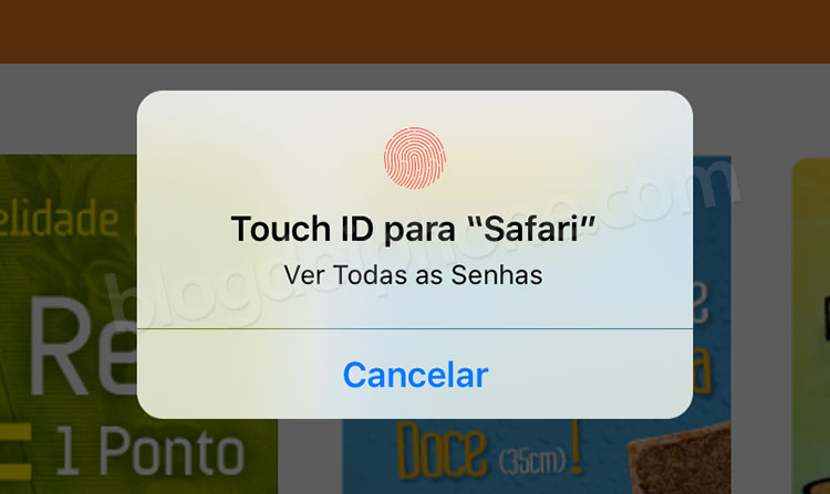 iOS9 senhas