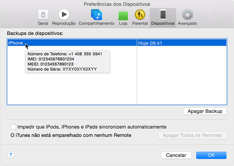 IMEI do iPhone