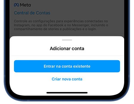 Adicionar conta Instagram