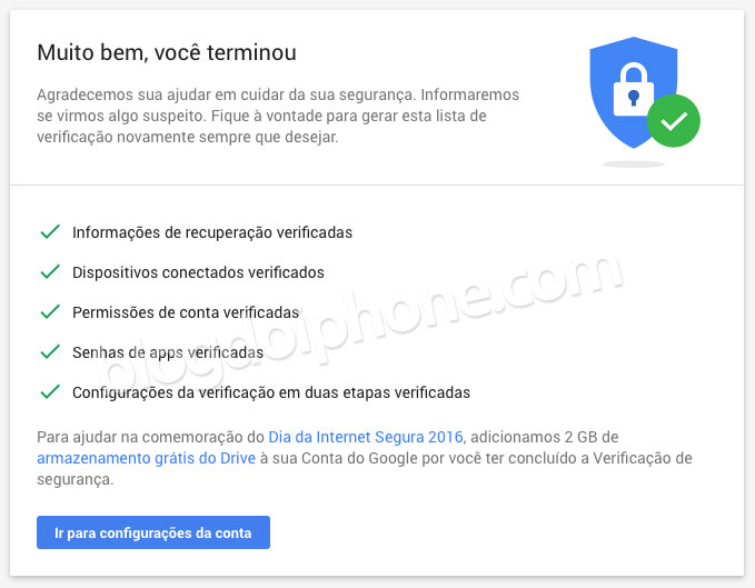 Segurança Google