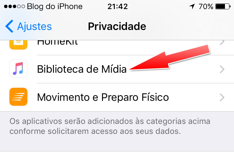 Biblioteca de Mídia iOS 93