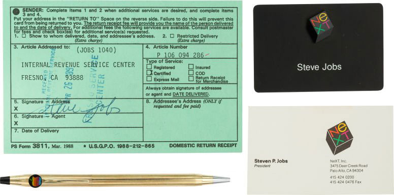 these items are the most hotly contested of the four thanks to the jobs signature as well as the vintage apple pen