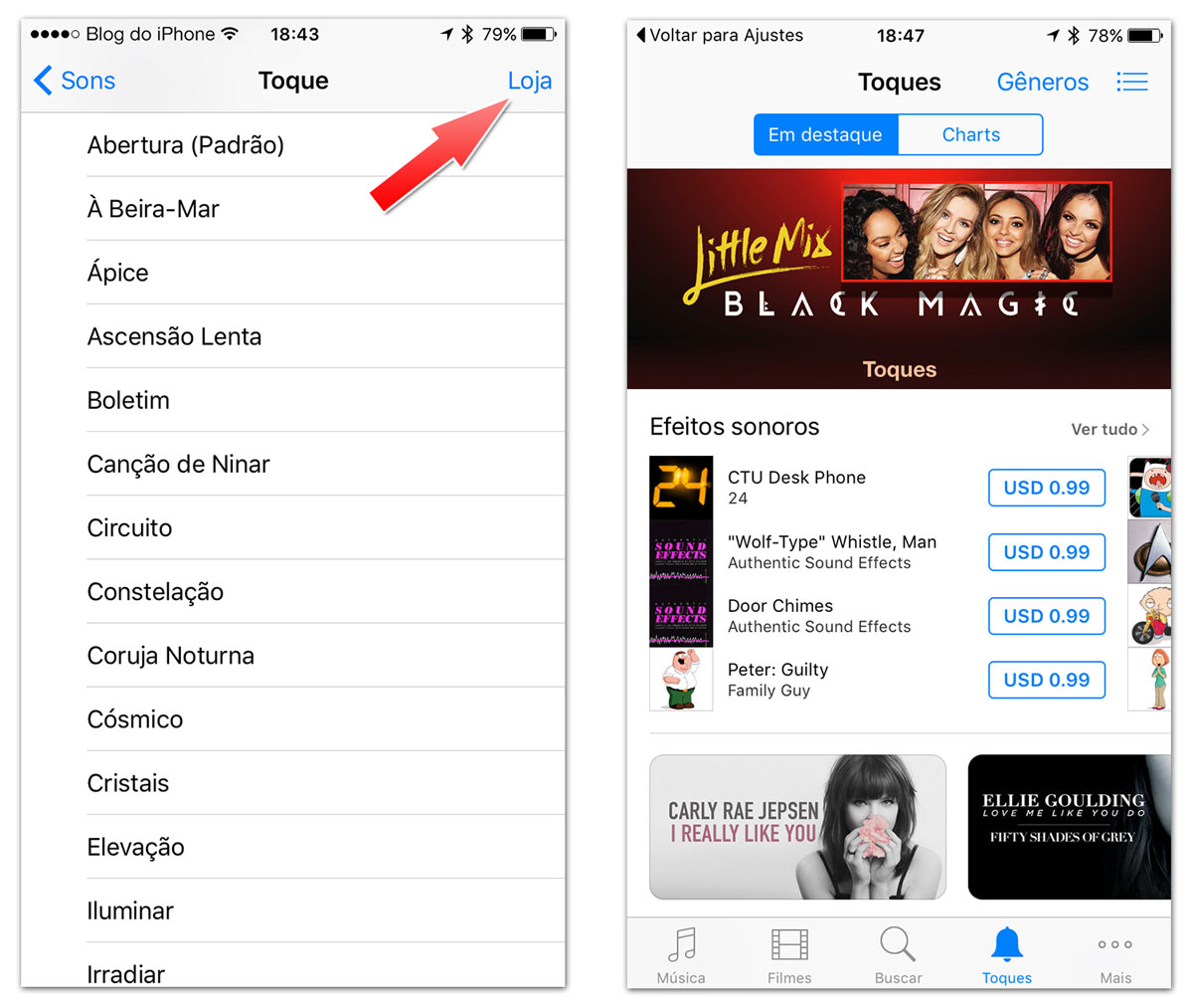 Ringtones iTunes