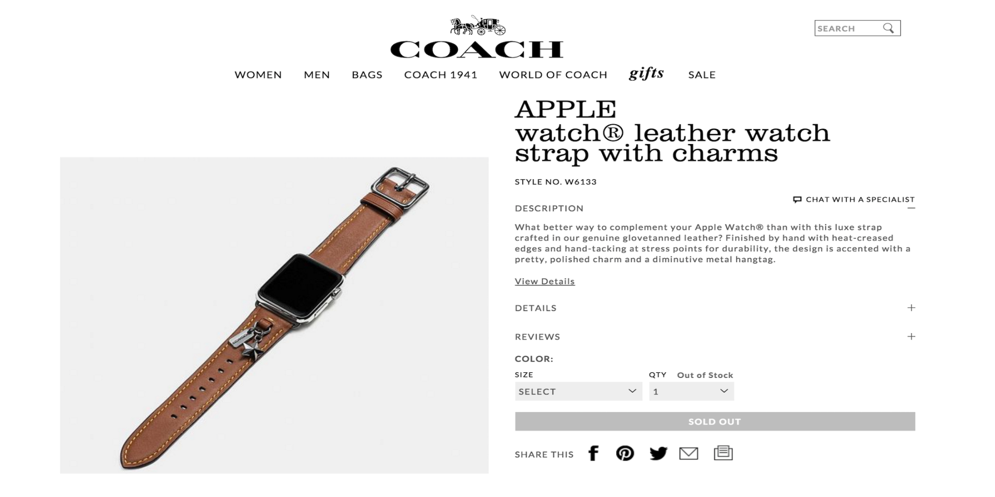 Coach Apple Watch