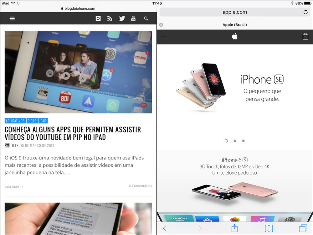 iOS 10 Safari iPad