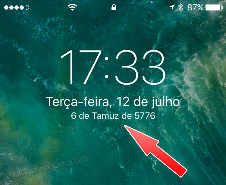 Calendário alternativo iOS 10