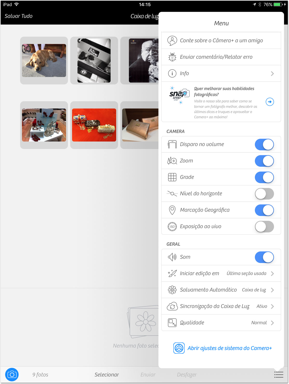 Camera+ para iPad
