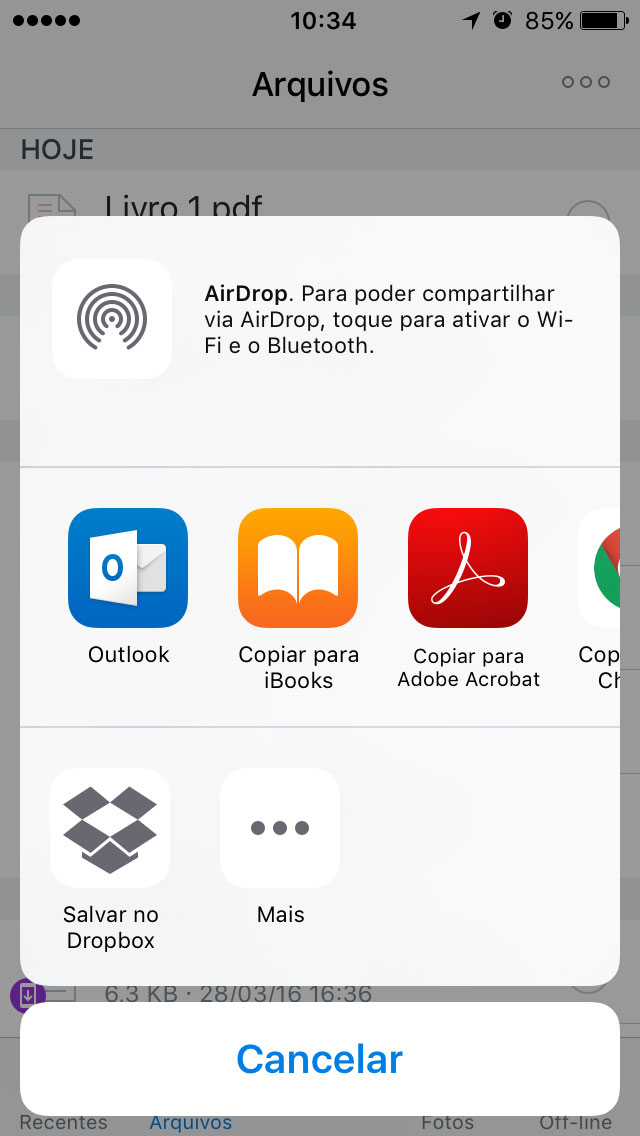 Tutorial Scanner com Dropbox