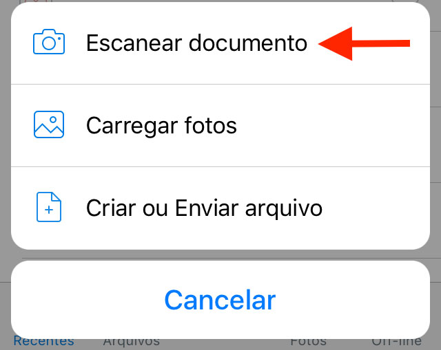 Tutorial Scanner com Dropbox
