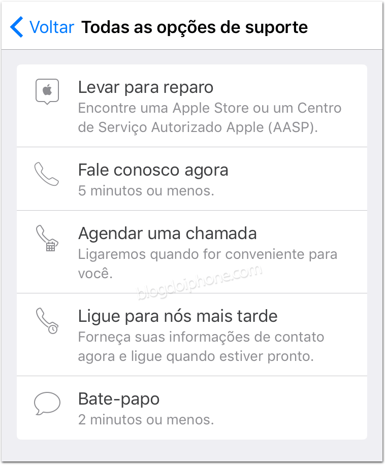 Suporte Apple