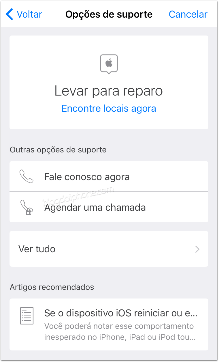 Suporte Apple