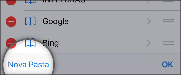Favoritos do Safari