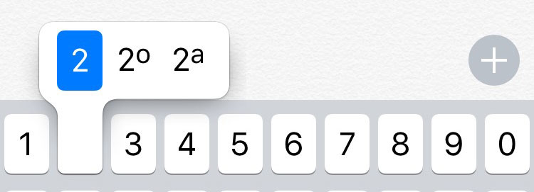 Acentos no iOS
