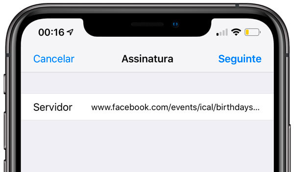 aniversários do Facebook