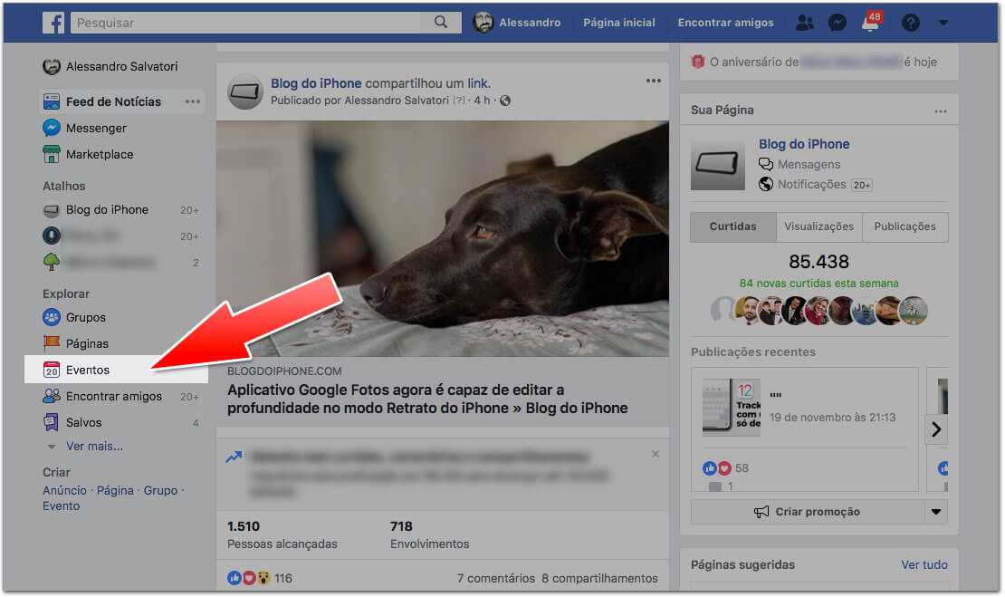 aniversários do Facebook