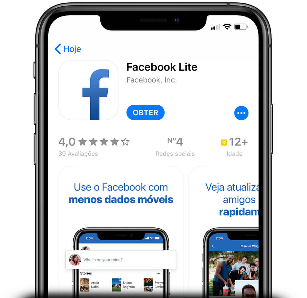 Facebook Lite no iPhone