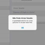 Quantidade máxima de contas gratuitas do iCloud