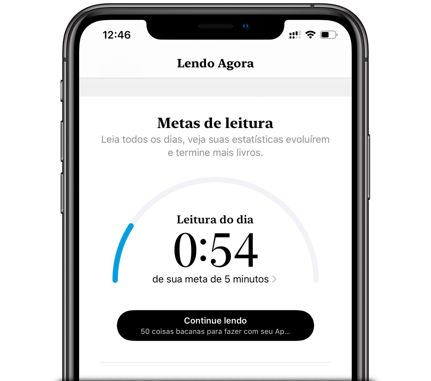 Ajustar metas de leitura