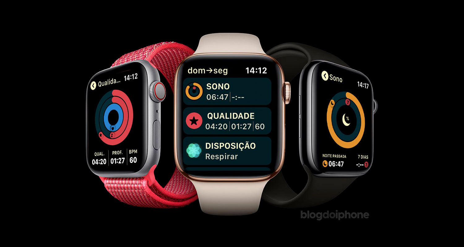 Monitoramento do sono Apple Watch