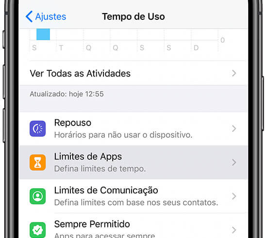 Ajustar Tempo de Uso