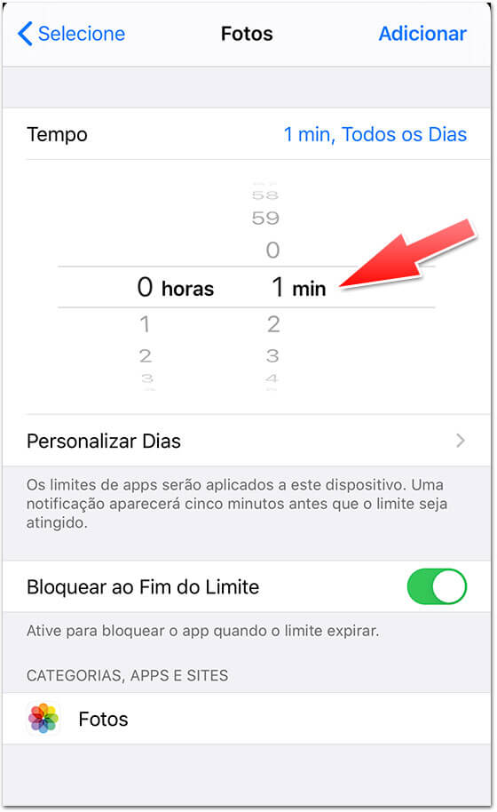 Bloquear fotos com senha no iPhone