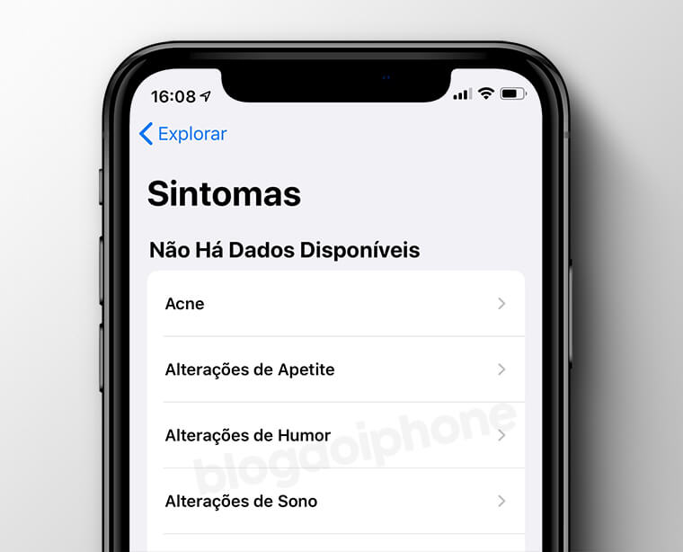 Sintomas App Saúde