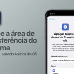 Atalhos Área de Transferência