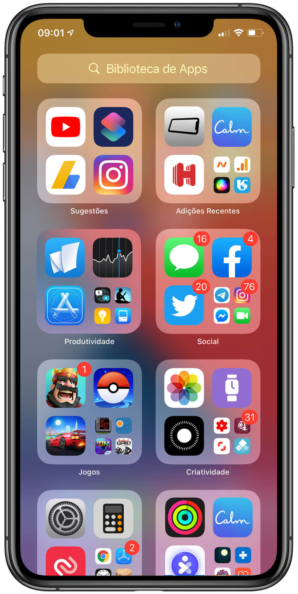 iOS 14 Biblioteca de Apps