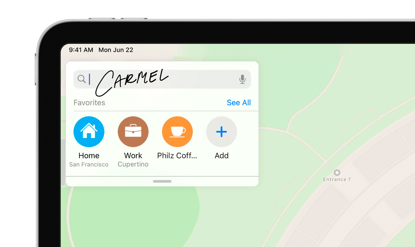 iOS 14 iPad escrita