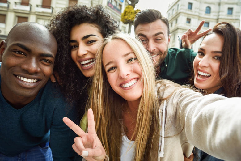 selfie em grupo