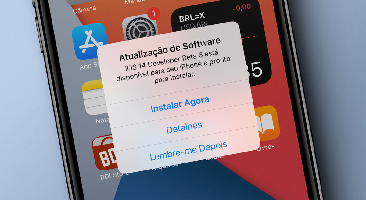 5º beta do iOS 14