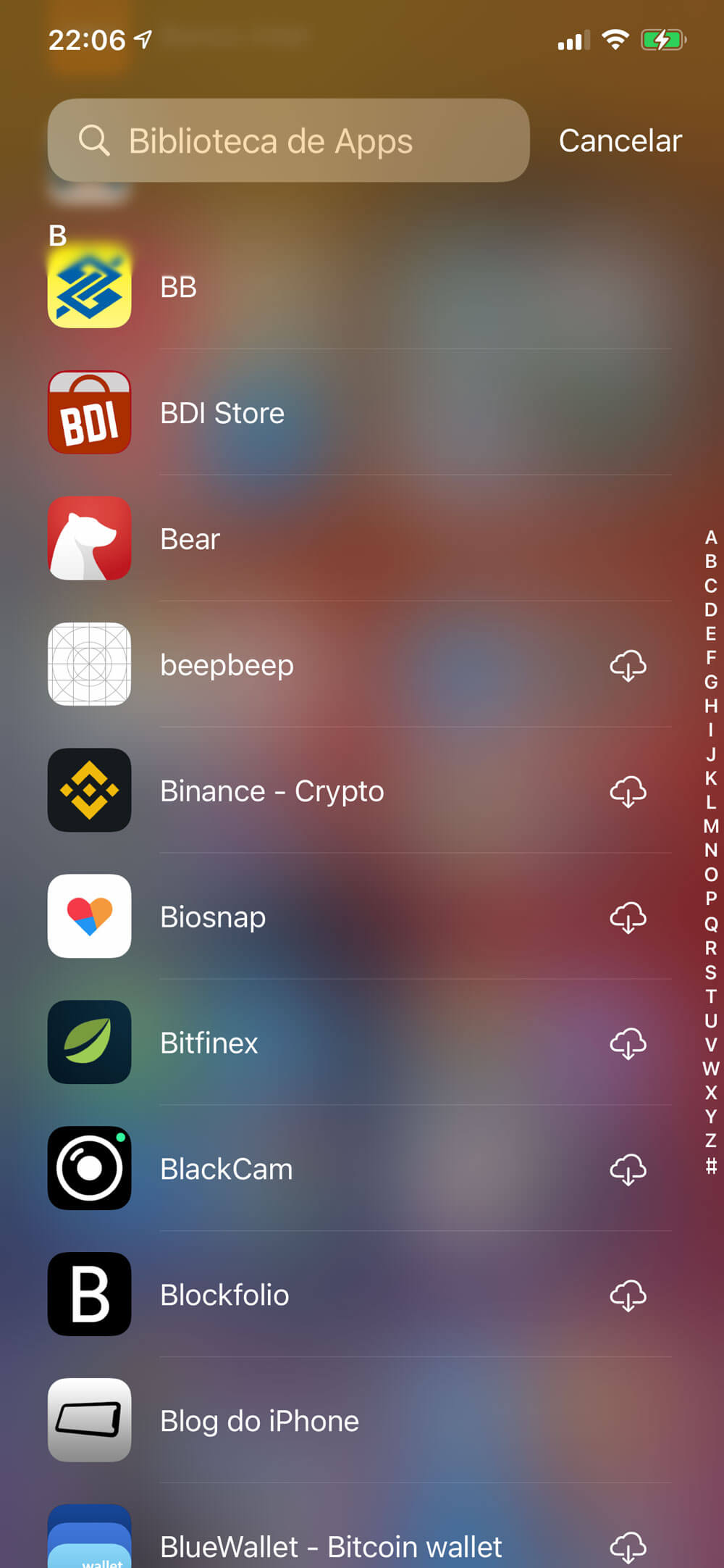 Biblioteca de Apps do iOS 14
