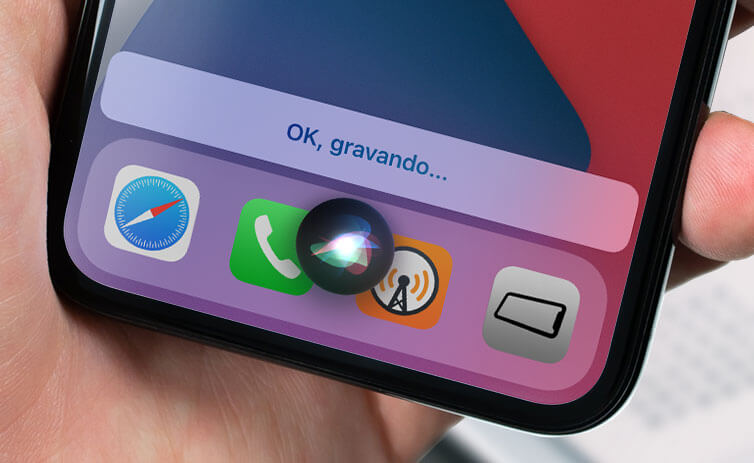 mensagens de áudio pela Siri