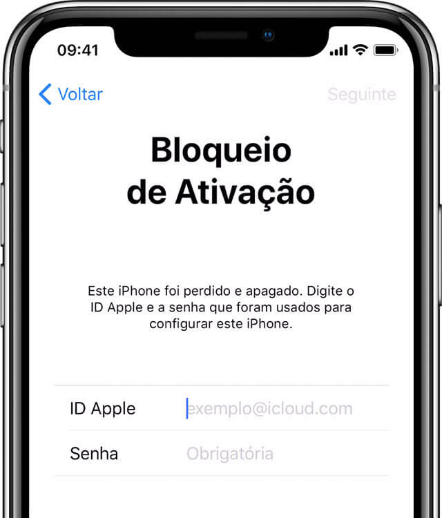 Bloqueio de Ativação