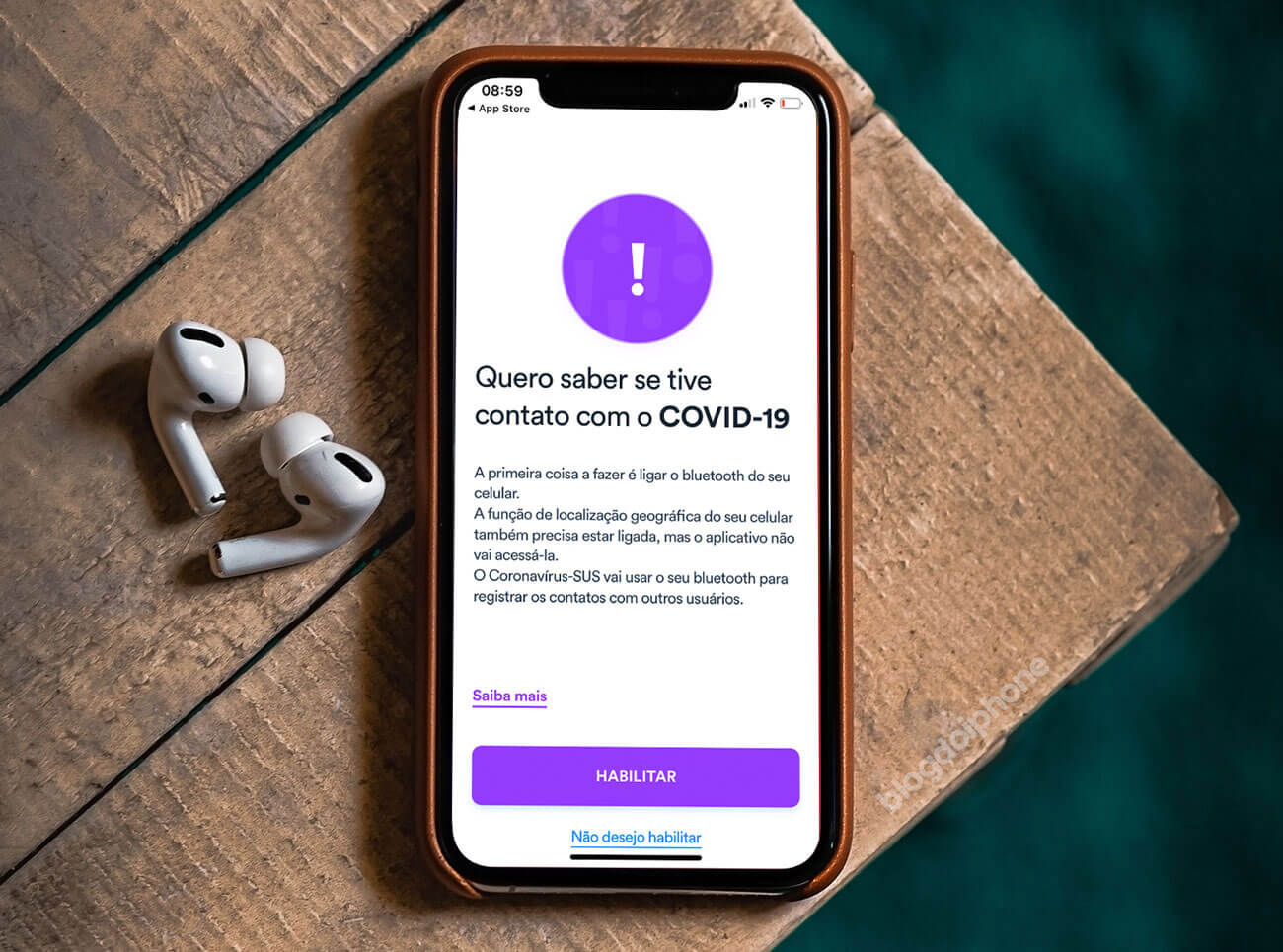 alerta de exposição COVID-19