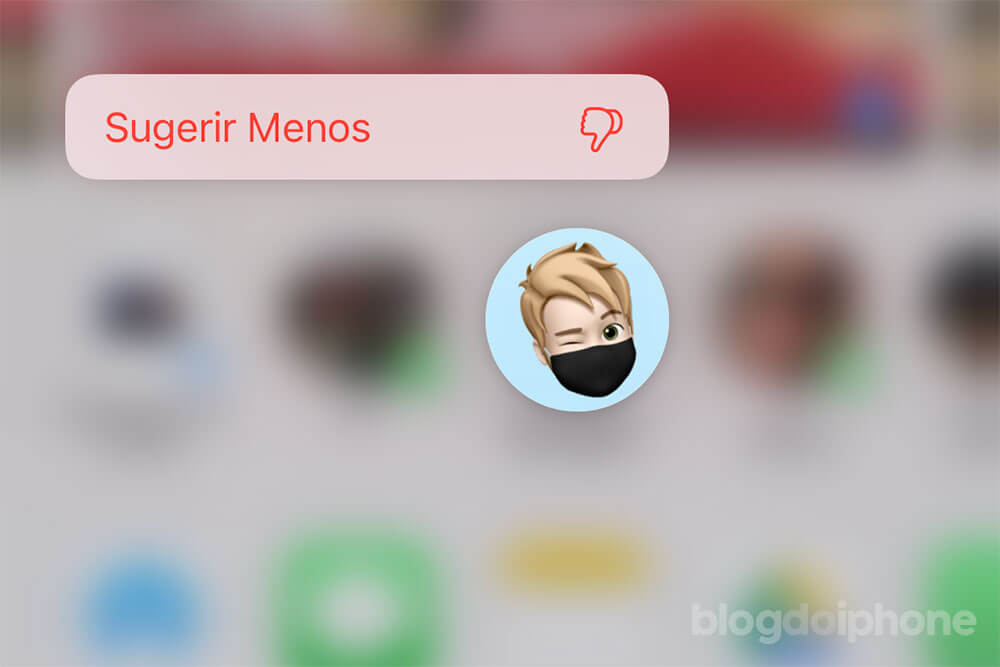 desligar sugestões de contatos iOS