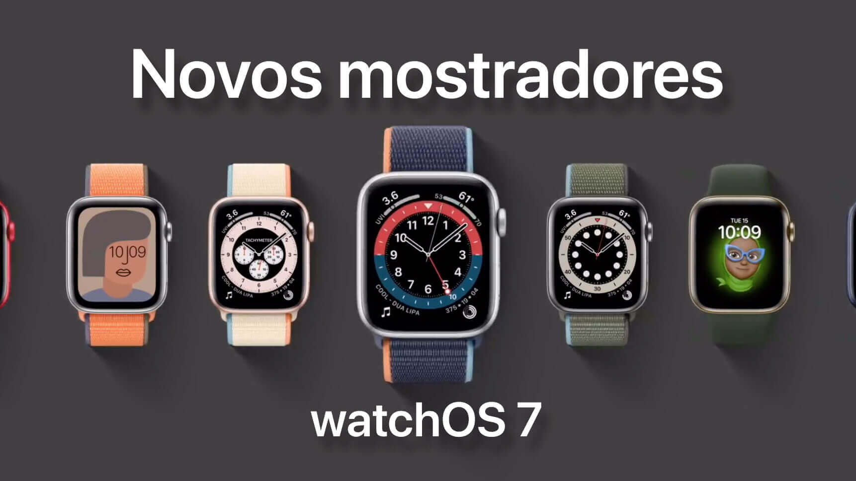 mostradores watchOS 7