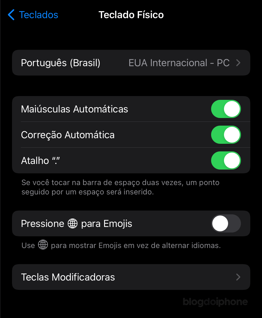 remapear teclas teclado ipad