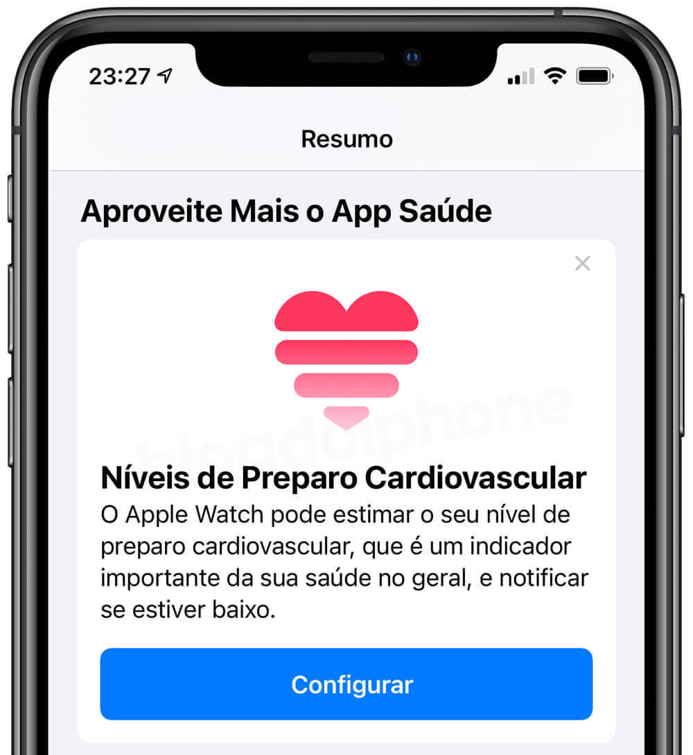 Preparo cardiovascular Apple Watch