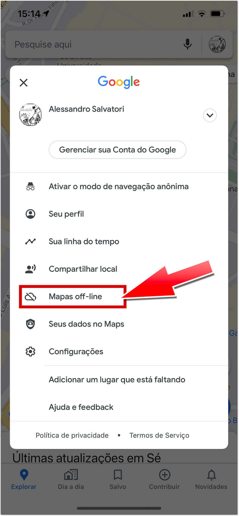 baixar google maps offline iphone