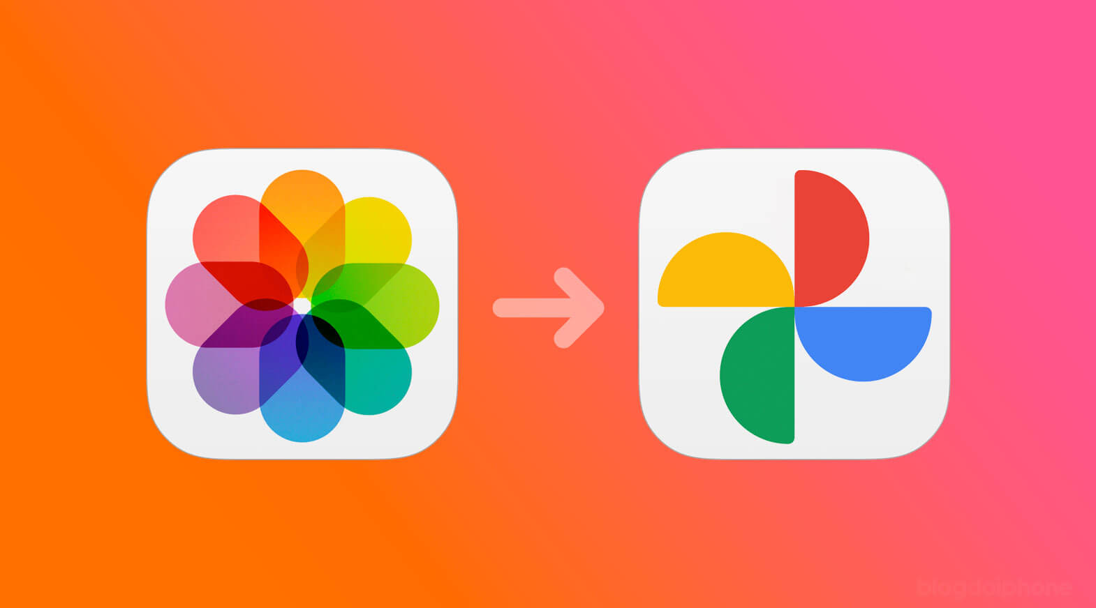Transferência iCloud para Google Fotos