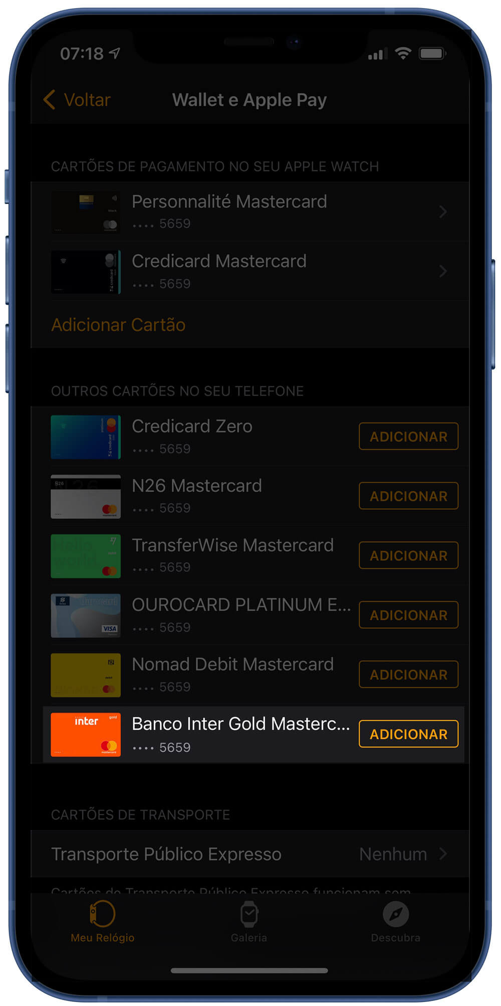 Banco Inter no Apple Pay