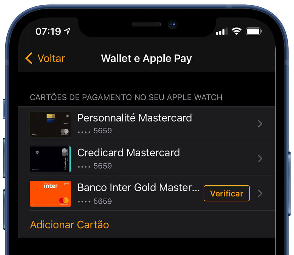 Banco Inter no Apple Pay