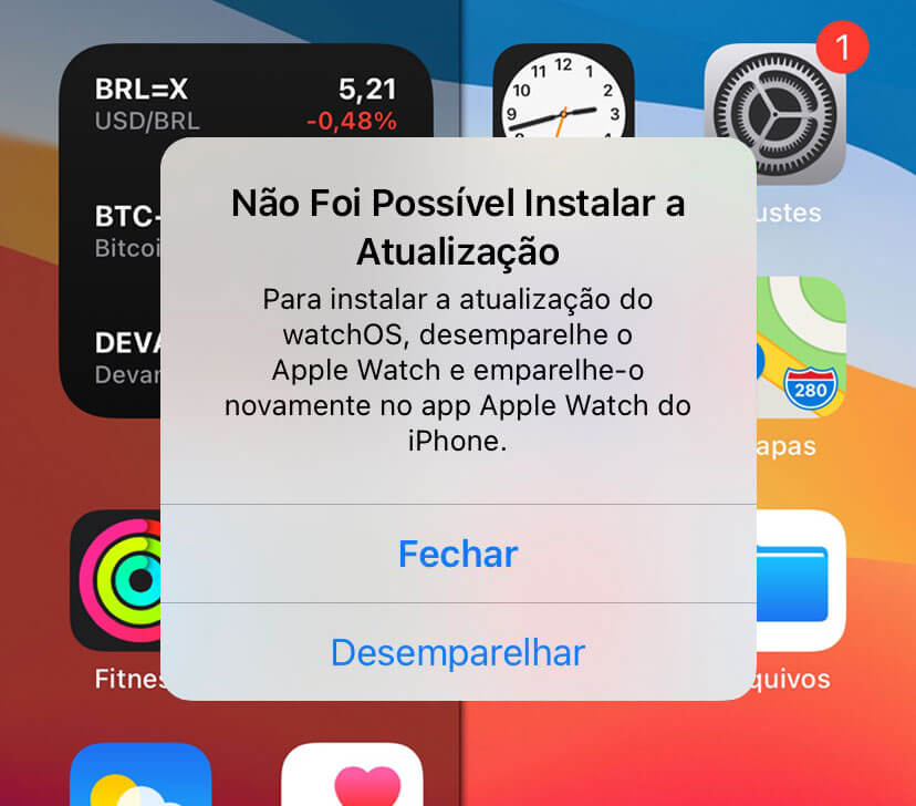 atualizar apple watch series 3
