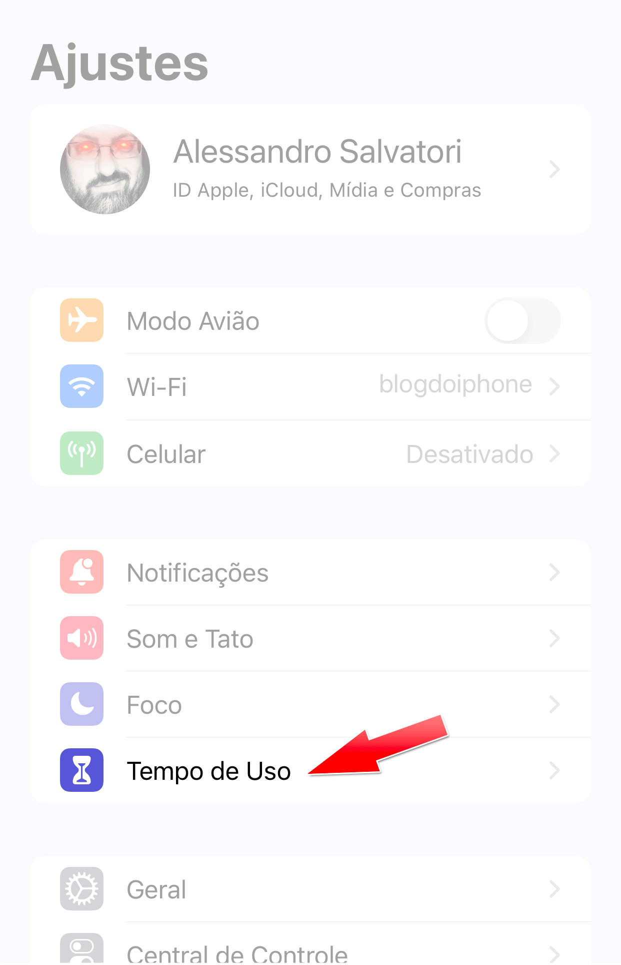 Fuso horário bloqueado